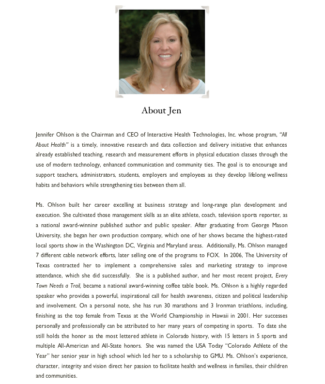 jen ohlson bio